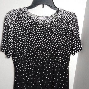 Black/White Petite Small Allison Daley Shirt